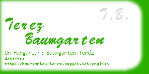 terez baumgarten business card