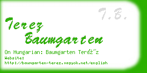 terez baumgarten business card